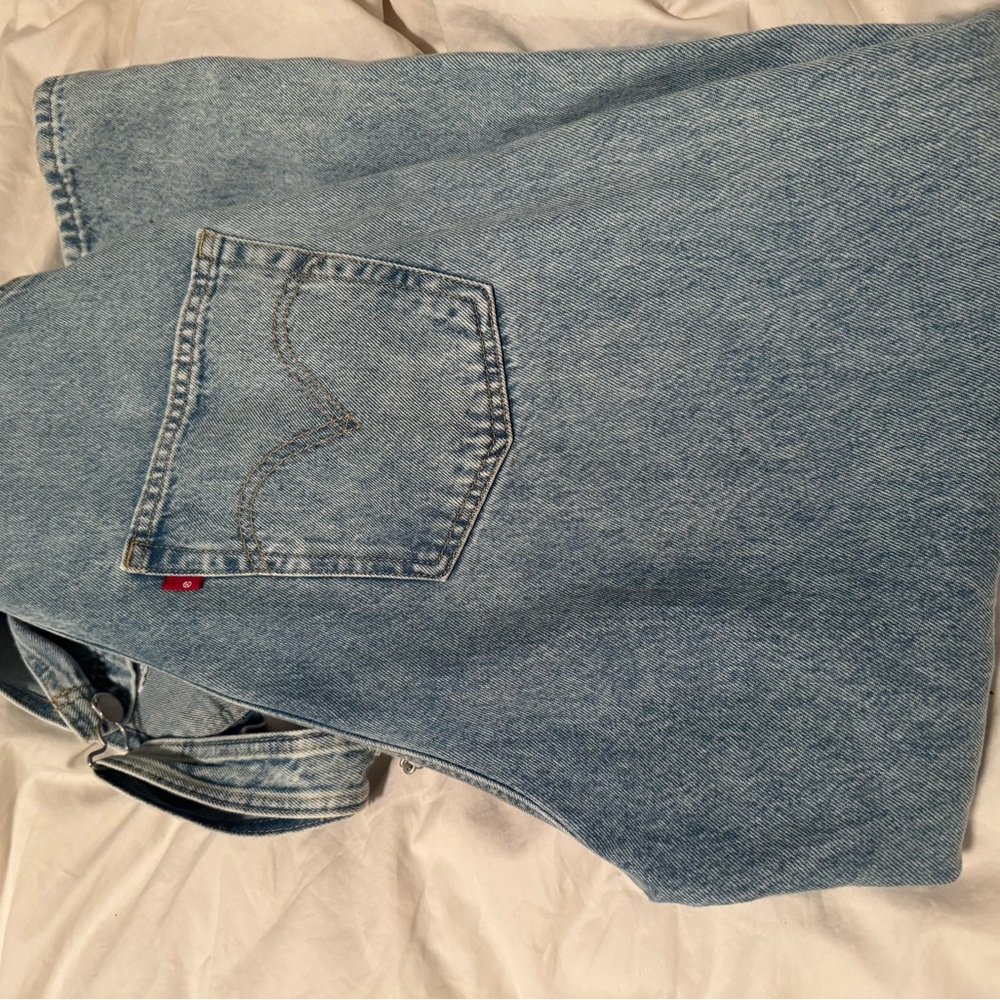 Levi’s Apron Drawstring Straight Leg Overalls size L - Picture 13 of 14